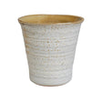 Cream Terracotta Indoor Planter - Tapered & Ribbed Design Luxury Home Decor Garden & Outdoor And Gifts