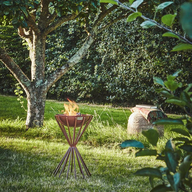 Dakota Large Fire Pit/Bowl Metal in Rust Finish - UV Stable Frost Resistant Frost Resistant Quality Home Decor Garden & Outdoor Living and Gifts