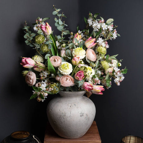 Darcy Antique White Ceramic Vase - Stone Ceramic Vases UK Luxury Home Decor Garden & Outdoor And Gifts
