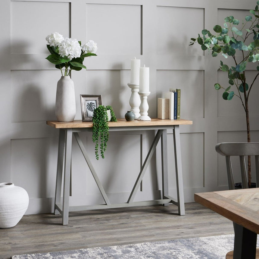 Darcy Ople Tall Ceramic Vase - Stone Ceramic Vases UK Luxury Home Decor Garden & Outdoor And Gifts