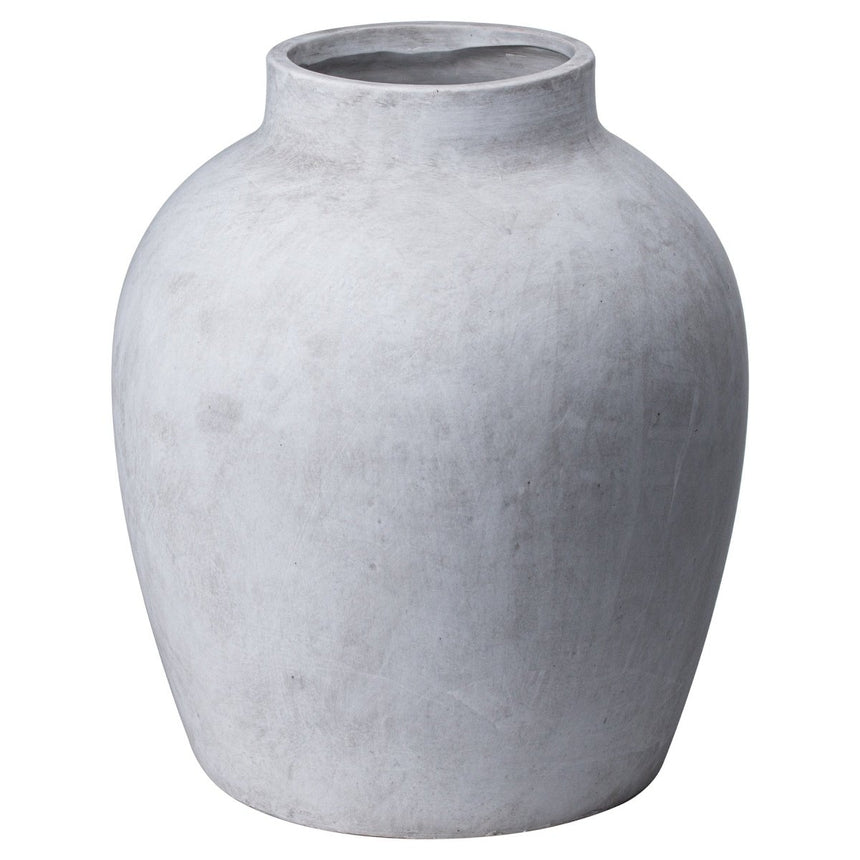 Darcy Stone Finish Ceramic Vase - Stone Ceramic Vases UK Luxury Home Decor Garden & Outdoor And Gifts