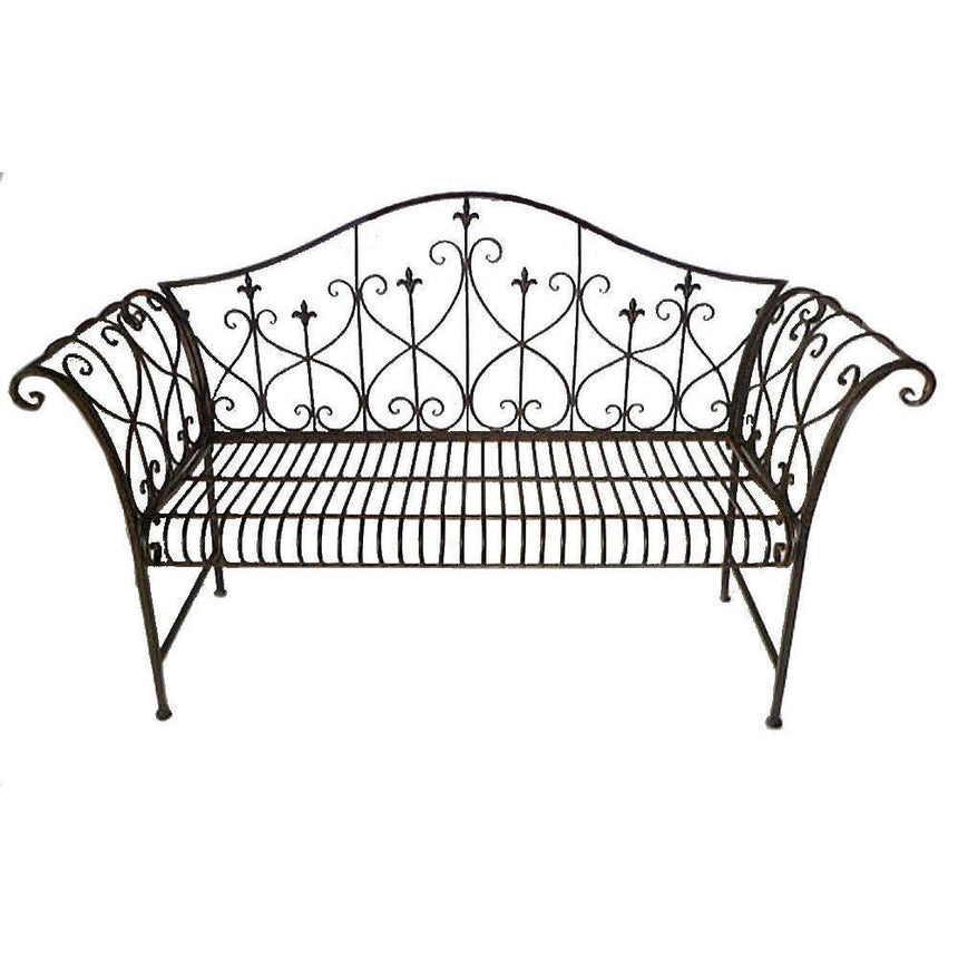 Decorative Garden Bench - Rusty Finish - Easy Home Assembly Quality Home Decor Garden & Outdoor Living and Gifts