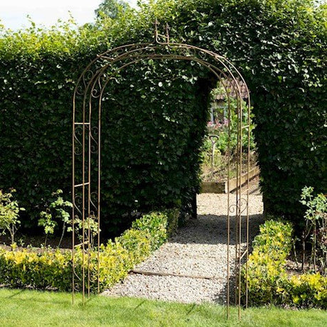Decorative Gothic Garden Arch - Rusty Finish Quality Home Decor Garden & Outdoor Living and Gifts
