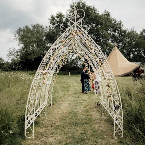Decorative Gothic Garden Tunnel - Cream Quality Home Decor Garden & Outdoor Living and Gifts