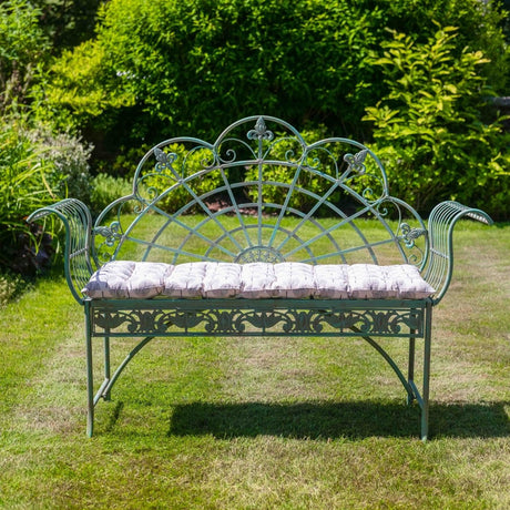 Decorative Peacock Garden Bench - Vintage Green Quality Home Decor Garden & Outdoor Living and Gifts