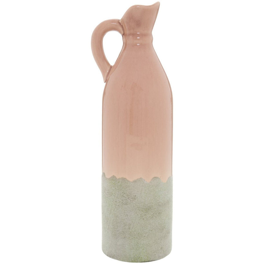 Decorative Tall Blush Stoneware Jug Luxury Home Decor Garden & Outdoor And Gifts