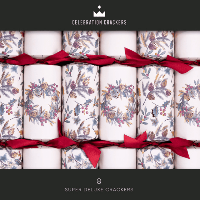 Eco Wreath Christmas Crackers β Plastic - Free FSC 14in Set of 8 | Decor Sanctuary Quality Home Decor Garden & Outdoor Living and Gifts