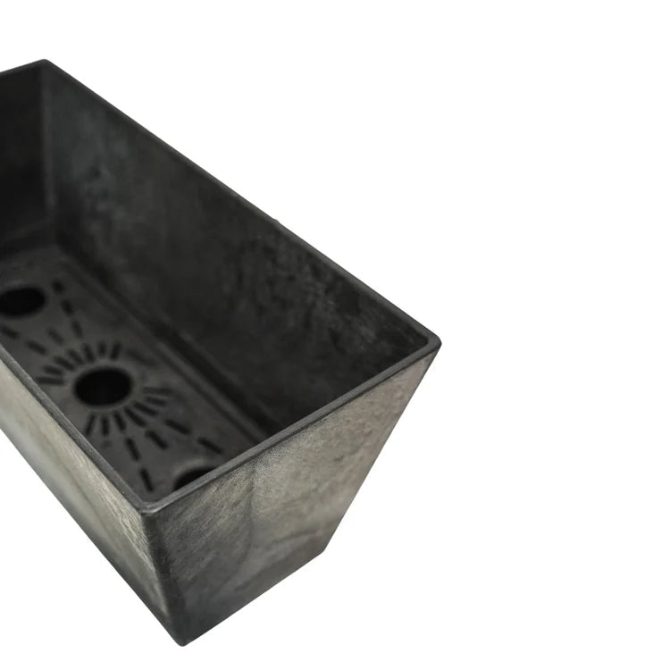 Ella Outdoor Balcony Trough Planter Black Stone Finish - Frost Resistant, Lightweight Quality Home Decor Garden & Outdoor Living and Gifts