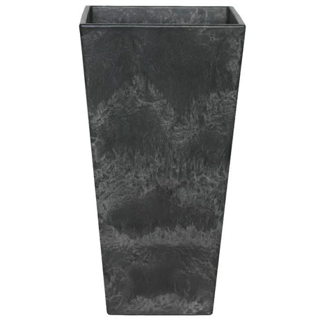 Ella Outdoor Vase/High Planter Black Stone Finish - Tall Large, UV Stable, Frost Resistant Quality Home Decor Garden & Outdoor Living and Gifts