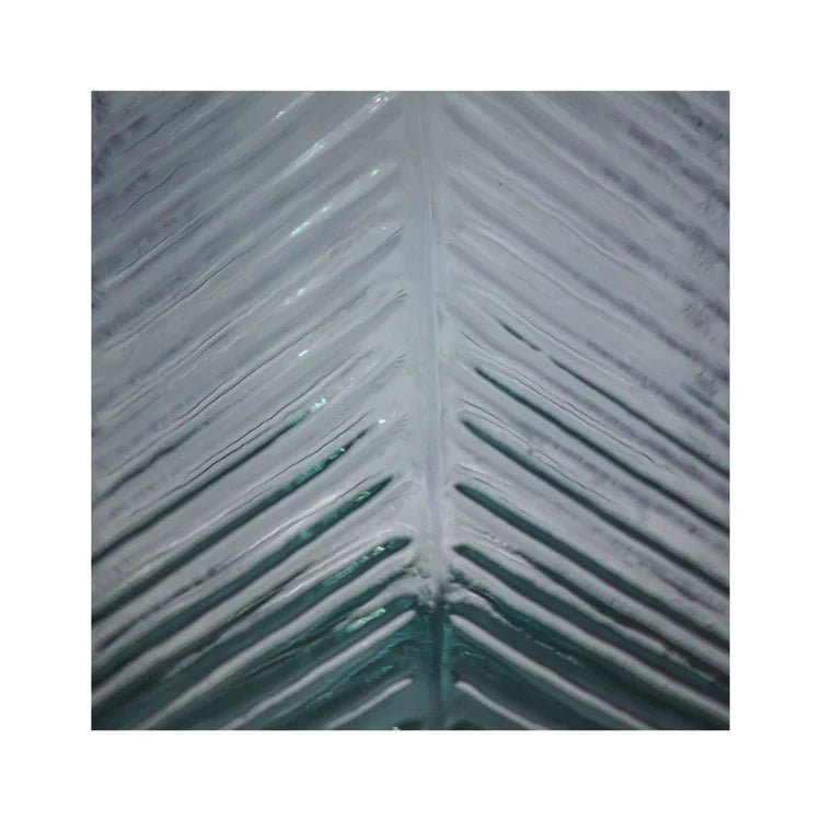 Embossed Votive Glass Candle Holder - Ocean Blue With Tapered Neck Luxury Home Decor Garden & Outdoor And Gifts