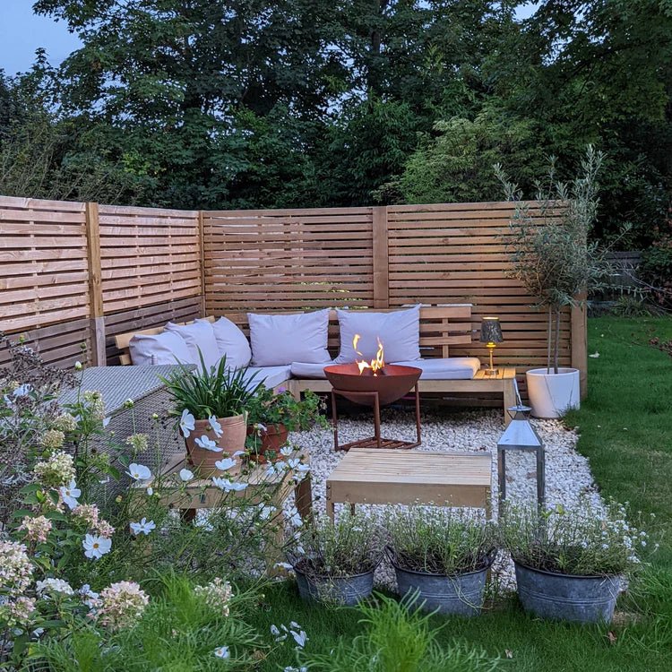 Extra Large Cast Iron Fire Pit/Bowl Rust Finish - Metal, Frost Resistant, UV Stable Quality Home Decor Garden & Outdoor Living and Gifts