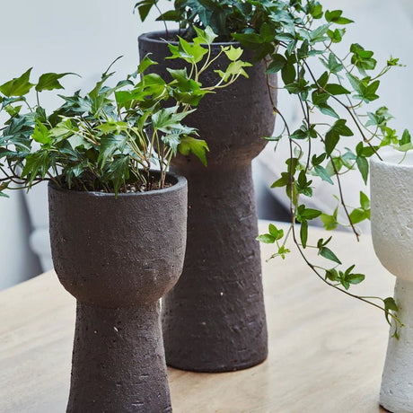 Extra Tall Indoor Mocha Brown Modern Tower Planter Luxury Home Decor Garden & Outdoor And Gifts