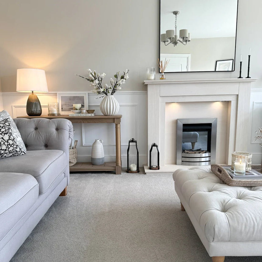 Felicity Circular Base Lantern in Acacia Wood/Black H30cm W14cm Luxury Home Decor Garden & Outdoor And Gifts