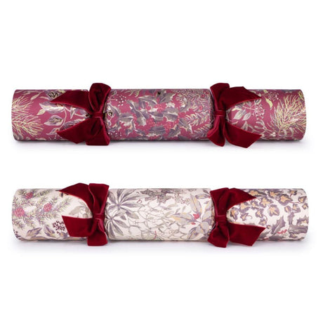 Festive Botanical Red Eco Christmas Crackers – FSC Mix 13in Set of 6 | Decor Sanctuary Quality Home Decor Garden & Outdoor Living and Gifts