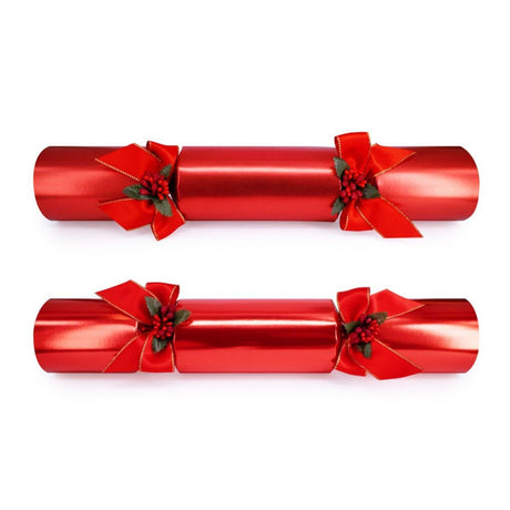 Festive Red Eco Christmas Crackers – FSC Mix 13in Set of 6 | Decor Sanctuary Quality Home Decor Garden & Outdoor Living and Gifts