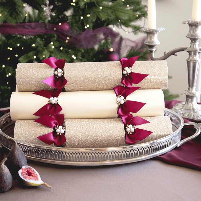 Festive Red Luxury Christmas Crackers – Handmade 13in Set of 6 | Decor Sanctuary Quality Home Decor Garden & Outdoor Living and Gifts