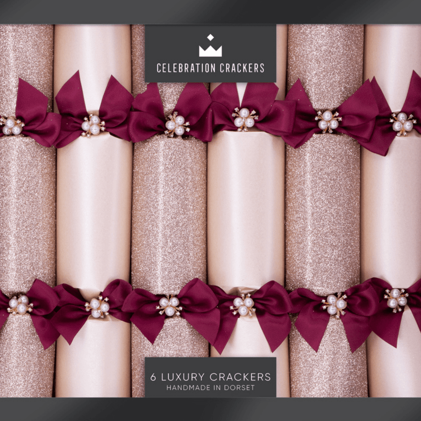 Festive Red Luxury Christmas Crackers β Handmade 13in Set of 6 | Decor Sanctuary Quality Home Decor Garden & Outdoor Living and Gifts