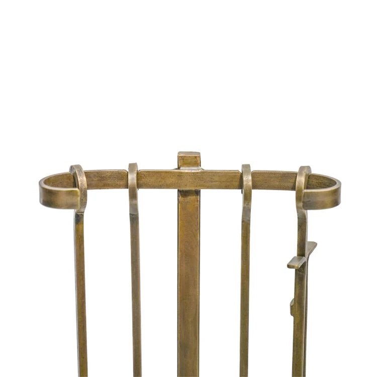 Fireside Companion Set Brass H72cm W28.5cm Luxury Home Decor Garden & Outdoor And Gifts