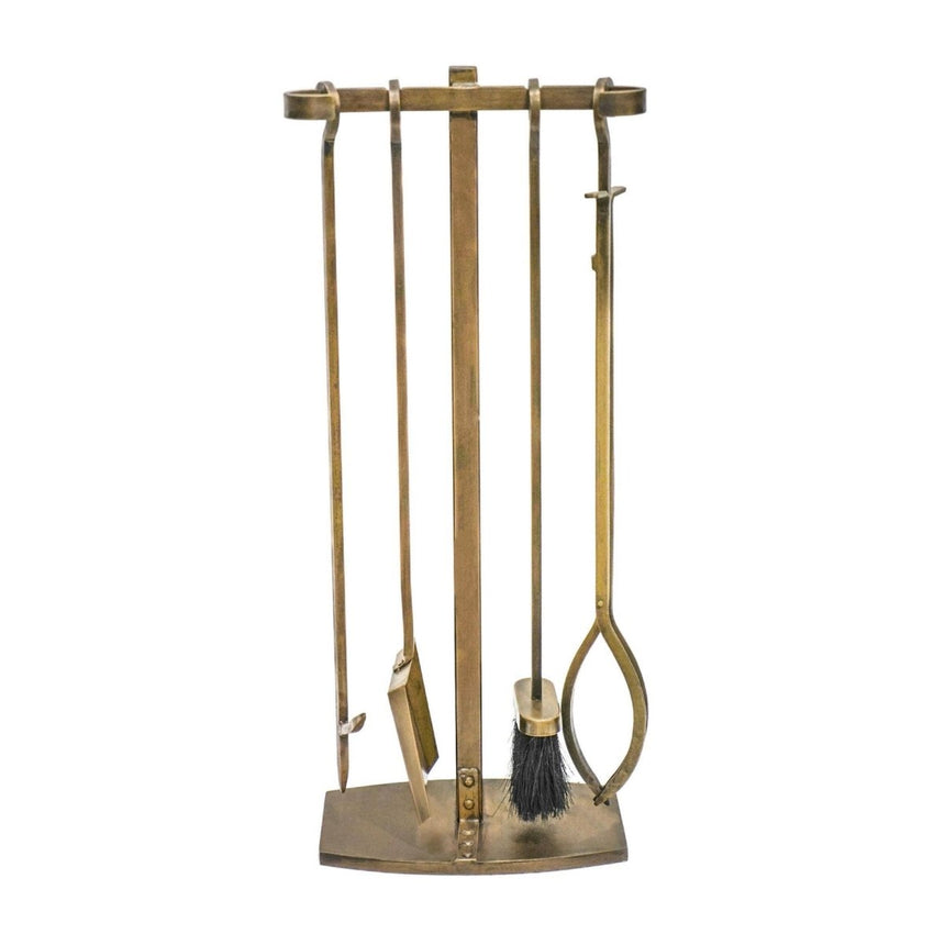 Fireside Companion Set Brass H72cm W28.5cm Luxury Home Decor Garden & Outdoor And Gifts