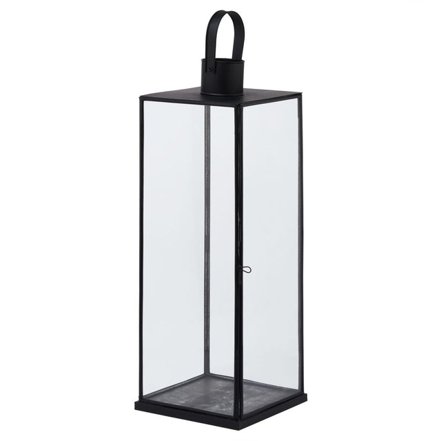 Flat Top Medium Black Lantern Luxury Home Decor Garden & Outdoor And Gifts