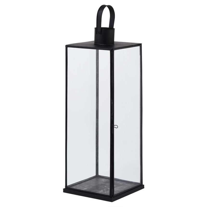 Flat Top Medium Black Lantern Luxury Home Decor Garden & Outdoor And Gifts
