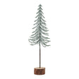 Forest Collection - Snow Covered Single Spindle Tree In Wood Log - Decoration Ornament - Small 25cm Tall Luxury Home Decor Garden & Outdoor And Gifts