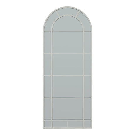 Full Length Freestanding White Large Wooden Arched Window Mirror 200cm Tall - Freestanding Mirrors UK Luxury Home Decor Garden & Outdoor And Gifts