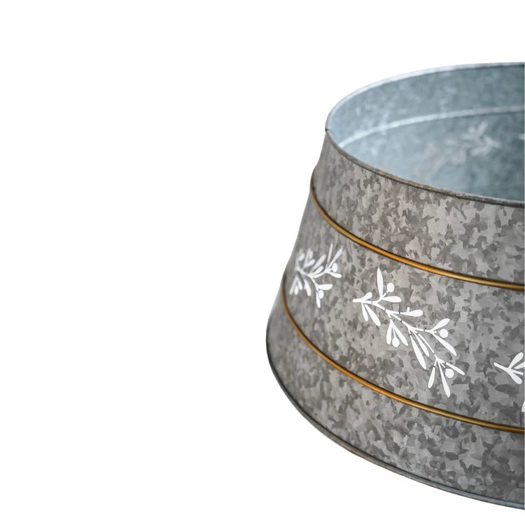 Galvanised Cut Out Mistletoe Tree Skirt Quality Home Decor Garden & Outdoor Living and Gifts