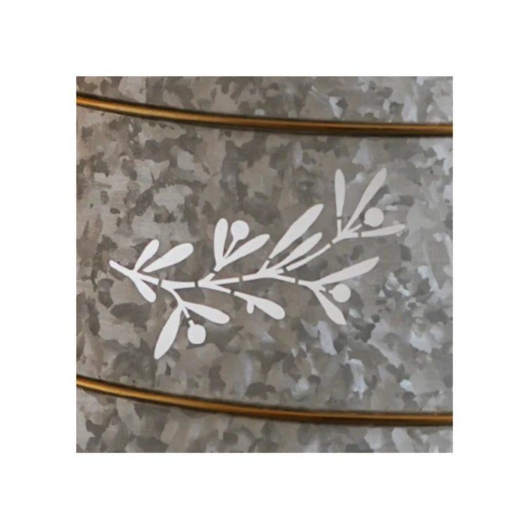 Galvanised Cut Out Mistletoe Tree Skirt Quality Home Decor Garden & Outdoor Living and Gifts