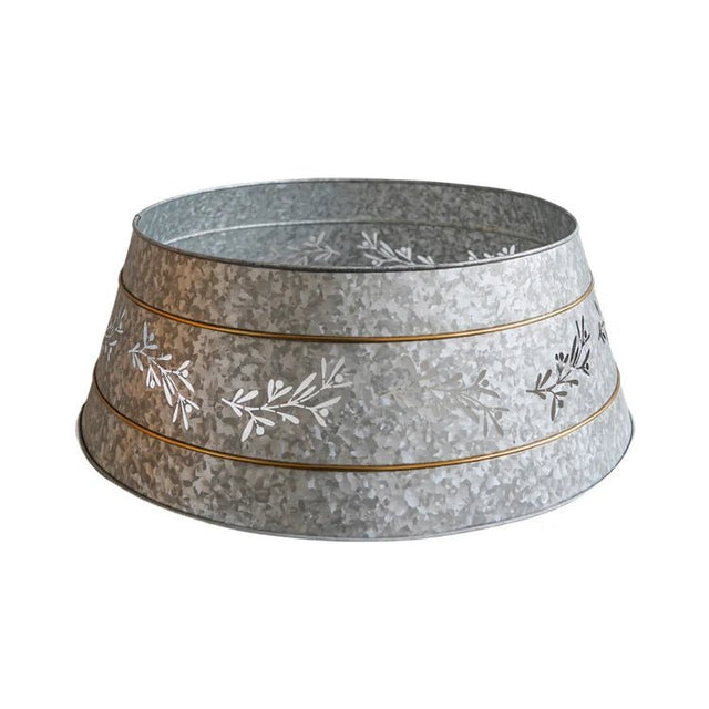 Galvanised Cut Out Mistletoe Tree Skirt Quality Home Decor Garden & Outdoor Living and Gifts