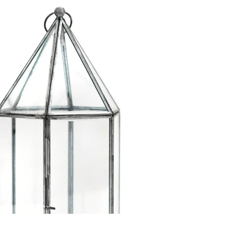 Galvanised Metal Glass House Terrarium Luxury Home Decor Garden & Outdoor And Gifts