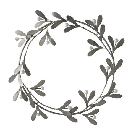 Galvanised Mistletoe Wreath Quality Home Decor Garden & Outdoor Living and Gifts