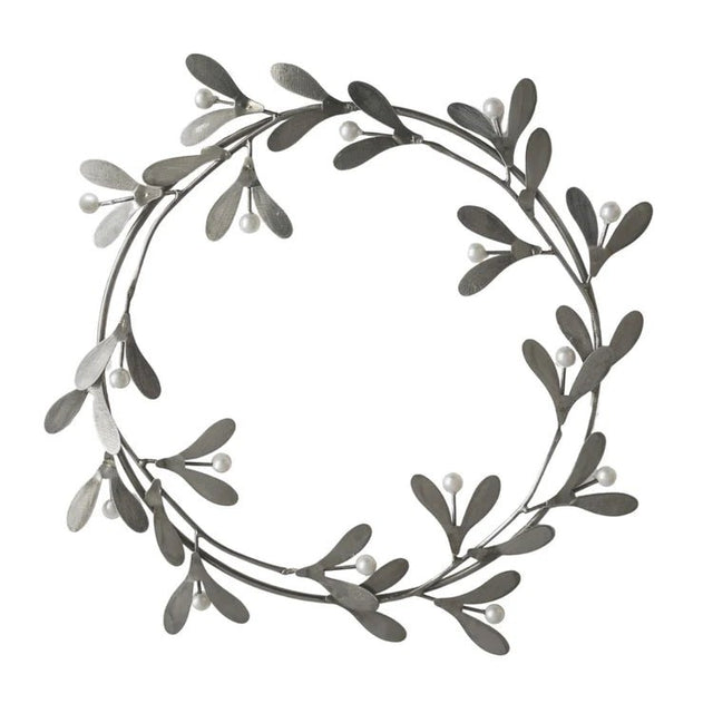 Galvanised Mistletoe Wreath Quality Home Decor Garden & Outdoor Living and Gifts
