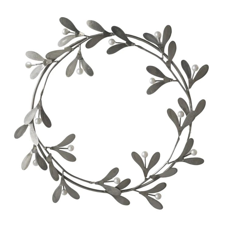 Galvanised Mistletoe Wreath Quality Home Decor Garden & Outdoor Living and Gifts