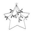Galvanised Star Mistletoe Wreath Quality Home Decor Garden & Outdoor Living and Gifts