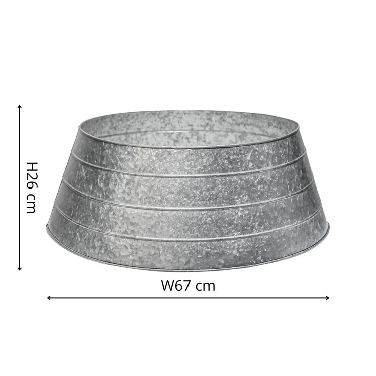 Galvinised Metal Christmas Tree Skirt Quality Home Decor Garden & Outdoor Living and Gifts