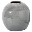 Garda Grey Glazed Wide Neck Tiber Vase - Glazed Ceramic Vases UK Luxury Home Decor Garden & Outdoor And Gifts