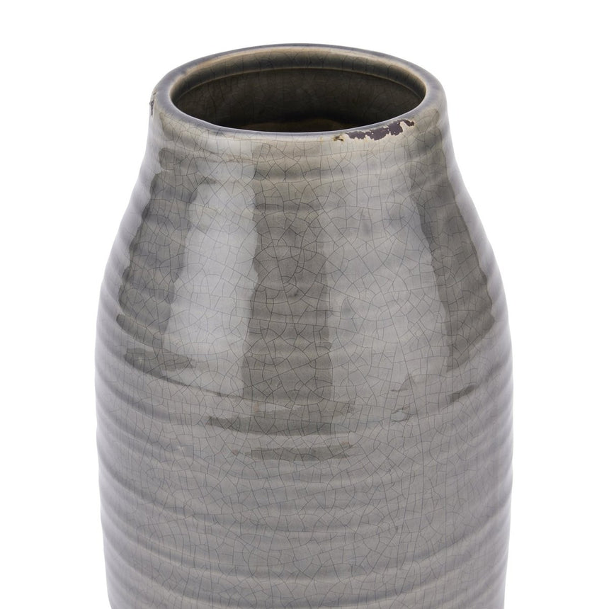 Garda Grey Stefanie Vase - Decorative Ceramic Vases UK Luxury Home Decor Garden & Outdoor And Gifts