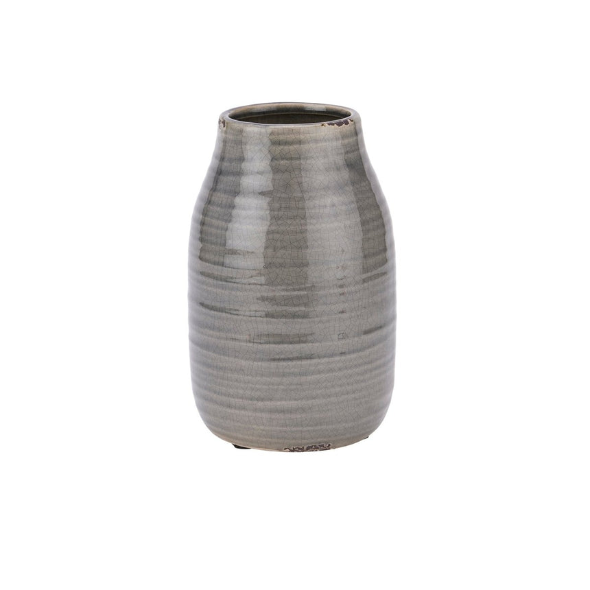 Garda Grey Stefanie Vase - Decorative Ceramic Vases UK Luxury Home Decor Garden & Outdoor And Gifts