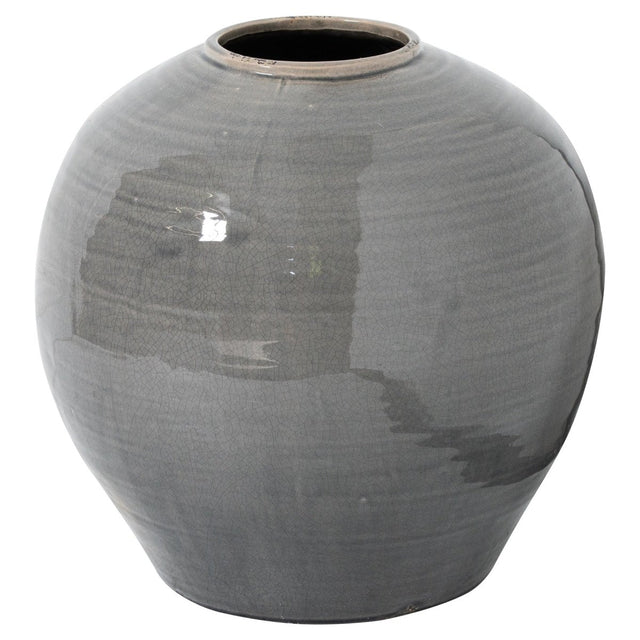 Garda Versatile Grey Glazed Regola Vase - Glazed Ceramic Vases UK Luxury Home Decor Garden & Outdoor And Gifts