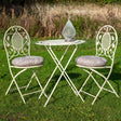 Garden Furniture Chloe Bistro Set - 2 Seater Cream Quality Home Decor Garden & Outdoor Living and Gifts
