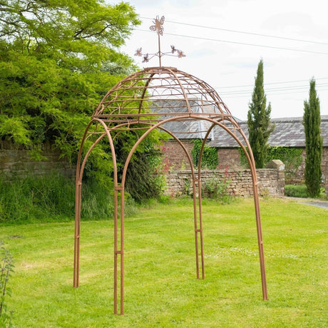 Garden Gazebo - Rusty Finish Quality Home Decor Garden & Outdoor Living and Gifts