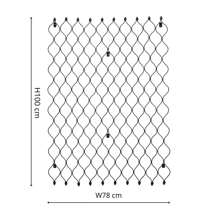 Garden Trellis Large Honeycomb Design Zinc Finish - Custom Layout Fit Horizontally/Vertically Quality Home Decor Garden & Outdoor Living and Gifts