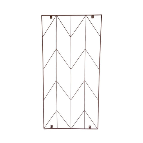 Garden Wall Plant Trellis Herringbone Design Metal Bronze Finish - Ideal For Climbing Rose Quality Home Decor Garden & Outdoor Living and Gifts