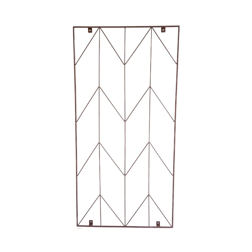 Garden Wall Plant Trellis Herringbone Design Metal Bronze Finish - Ideal For Climbing Rose Quality Home Decor Garden & Outdoor Living and Gifts