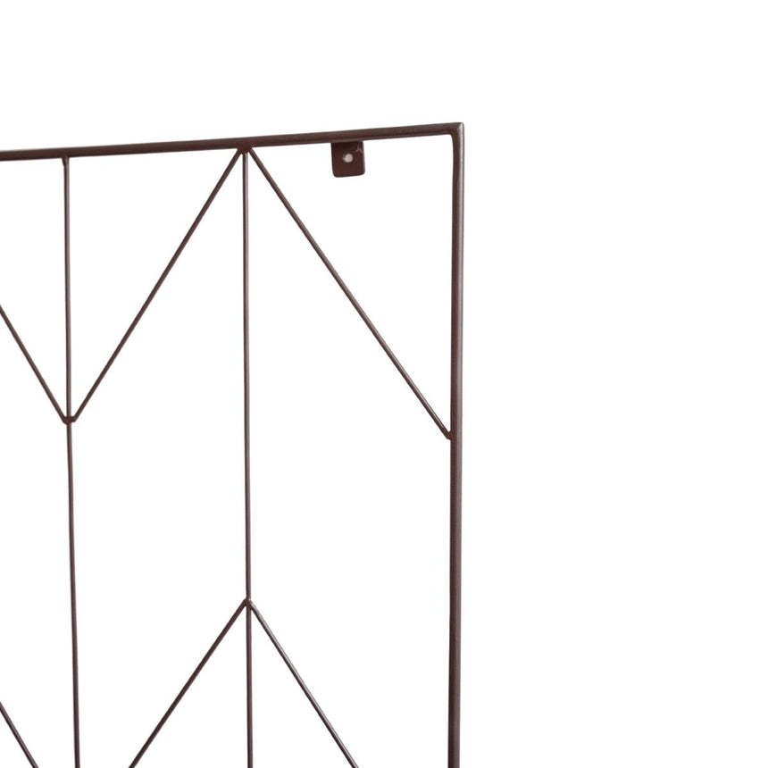 Garden Wall Plant Trellis Herringbone Design Metal Bronze Finish - Ideal For Climbing Rose Quality Home Decor Garden & Outdoor Living and Gifts