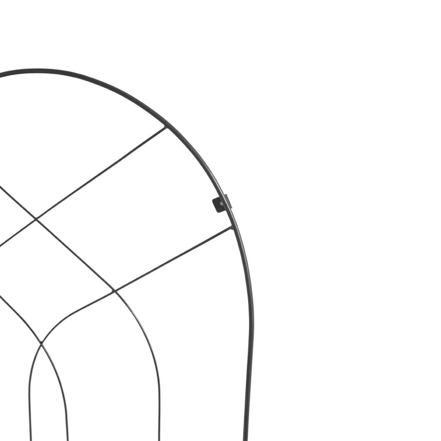 Garden Wall Trellis Arch Design Metal w/Zinc Finish - Easily Fixes To Brick, Fence & Panelling Quality Home Decor Garden & Outdoor Living and Gifts