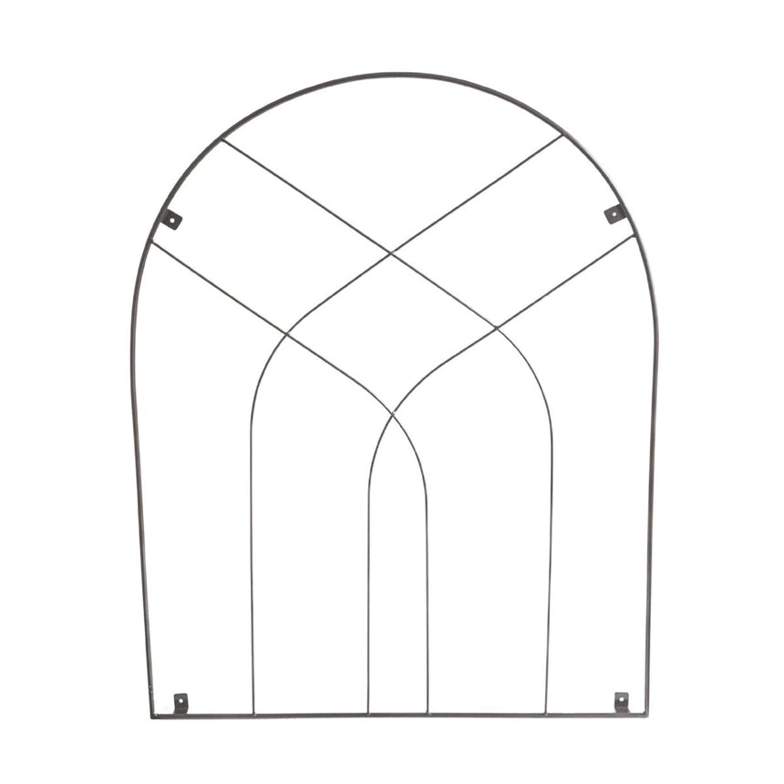 Garden Wall Trellis Arch Design Metal w/Zinc Finish - Easily Fixes To Brick, Fence & Panelling Quality Home Decor Garden & Outdoor Living and Gifts