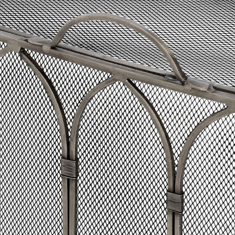 Gothic Medieval Decorative Antique Pewter Firescreen & Wood Stove Fire Guard Luxury Home Decor Garden & Outdoor And Gifts