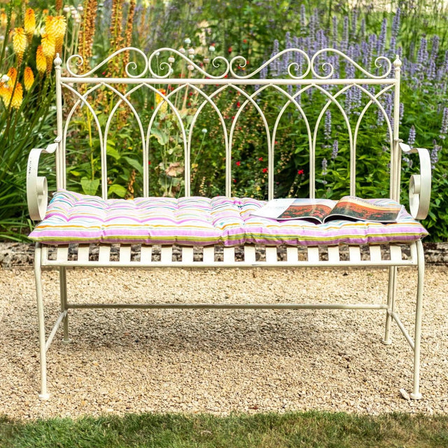 Gothic Garden Bench - Cream Quality Home Decor Garden & Outdoor Living and Gifts